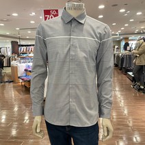 트레몰로 (주)세정 남성 이월 FW 그레이빛 돌며 깔끔한 스트라이프 캐주얼 셔츠 남방 -7881