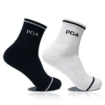 PGA 골프양말 골프 양말 압박쿠션 논슬립 중목 044, PGA-15 여／화이트 1켤레, 선택옵션
