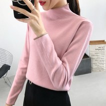 루스 여성용 목폴라티 가을 니트