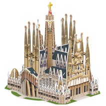 3D입체퍼즐 사그라다 파밀리아 성당 건축물만들기 5세남아장난감 종이모형 랜드마크만들기 종이모형 5세남아장