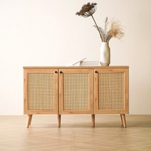 포레 라탄 다용도 수납 거실장 1200, 옵션:직접조립형DIY