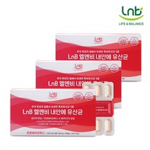 엘엔비 내안에 유산균/질유래유산균/여성유산균/프로바이오틱스/프리바이오틱스/1개월 (3박스)