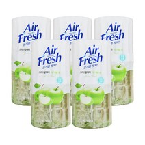 애경 홈즈 에어후레쉬 크리스탈워터 방향소취 그린 애플향 400ml 5개 방향제 탈취제