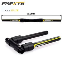 미니벨로 접이식 자전거 핸들 바 31.8/25.4mm MTB 빠른 도로 바 알루미늄 합금 고속도로 사이클링 액세서, 02 red 560mm