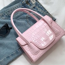 반해써 스트랩포함 크로커 뱀피 핸들 크로스 토트백B_YW176