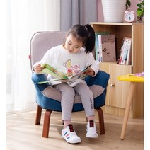 아이방 거실 질긴패브릭 라텍스 아동용 쇼파(4색) 선물 어린이 베이비 미니, 블루