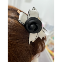 샤샤 스타일 까멜리아 집게 대왕 올림 머리 반머리 클립 자동 핀 반묶음 똥머리 헤어 집게핀 대왕 광폭 까멜리아 집게 고급디자인 한정수량만