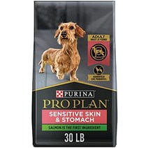 퓨리나 pro plan sensitive skin and sensitive stomach small breed 강아지 사료 salmon -, 30파운드 가방