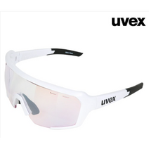 UVEX 우벡스 901 바리오컬러미러_(화이트/레드변색) 자전거 선그라스 스포츠 고글 안경, 화이트/레드변색