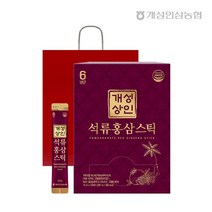개성상인 개성상인 실속형 대용량 석류홍삼스틱 10ml x 100포 +쇼핑백, 상세 설명 참조, 단일옵션