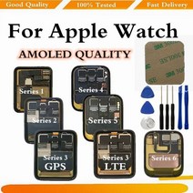 애플워치액정교체 자가수리 LCD 디스플레이 화면 애플 워치 시리즈 3 4 5 iWatch4 용 터치 스크린 iWatch1 iWatch2 iWatch 6, S5 44mm