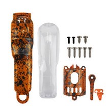 WAHL 8148 8591 풀 세트 헤어 클리퍼 변형 쉘 위장 잉크젯 하부 커버 투명 상단 6 색 G0601139149, Orange Full Set