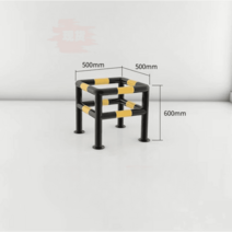 소화전 보호대 가드레일 소화전함 보호틀 현장 안전 옥외 보관함 옥내, 이중 500x500x600x76x2.0