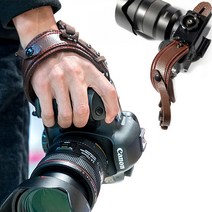 IFG 가죽 핸드 그립 스트랩 니콘 Z6 Z7 Z50 Nikon1 J5 V1, 다크브라운