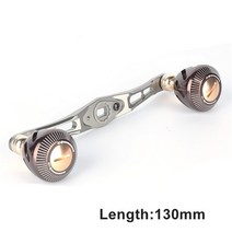새총 낚시 릴 바다 민물 스피닝 전동 Jitai-베이트캐스팅 낚시 릴 핸들 길이 130MM 알루미늄 합금 손, 05 Brown_01 4_02 오른손