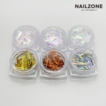 6종세트 홀로그램 조각 네일필름