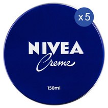 니베아 크림 수분크림 페이스 바디 핸드 150ml Nivea Creme Moisturiser Face Body Hands, 5개