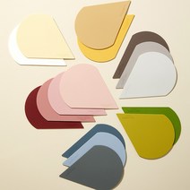 까사무띠 아모르 아망떼 실리콘 티 매트 16color & 2type holder AMORE AMANTE BPA FREE 2P 3P 홀더 테이블 찻잔받침 식탁매트, 3P홀더