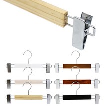 원목옷걸이 나무 베이직 바지걸이 공용 (10개), (블랙), 10개입