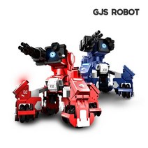 [비노출]GJS ROBOT GEIO 16가지 스마트 SW교구 코딩배틀로봇, 색상:레드