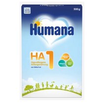 Humana 후마나 베이비 베이직 포뮬라 생애 첫 아기 우유 분유 Basic formula HA 1 from birth 500g, 1세트