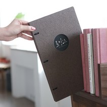 예쁜 바인더 메뉴판, 다크브라운(기본)