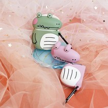 [바보사랑] 오구오구 악어 에어팟 호환 케이스, Green