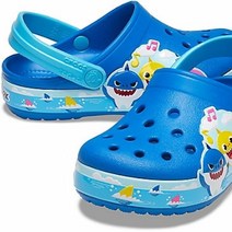 크록스 크록스 키즈 아기 상어 펀 랩 클로그 206704-4JL