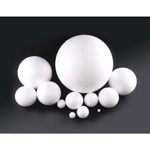 스티로폼공 스티로폼볼 구 알갱이 백구 우드락볼 10mm~200mm, 60mm, 4개