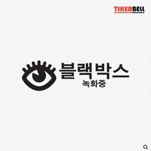 블랙박스 경고 데칼스티커 TKBL-08 경고스티커 기아 현대 쉐보레 쌍용, 레드