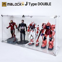 피규어 레고 장난감 건담 아크릴 장식장 진열장 아크릴 조립식 케이스 엠블럭 스페셜 J타입 더블 1칸형(앞/뒤덮개포함), 스페셜 J타입 더블1칸형(세로형), 6)프리미엄 흰색+크롬