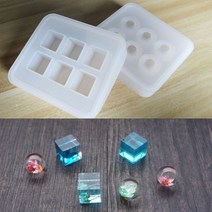 DIY 레진 공예 실리콘 몰드 6set 큐브, 사각