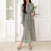 쉬즈아츠 엘라플리츠롱 원피스 링국내제작