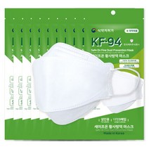 KF94 세이프온 황사방역 보건용 마스크 / 100% 국산원자재 / 대형 / 화이트 / 1봉-5매입 / 100매, 상세페이지 참조