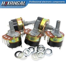 5PCS WH138 가변 저항 속도 조절기 WH138-1 B5K B10K B20K B50K B100K B250K B500K 10K 100K, 250 천개 옴