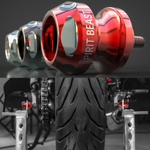 후크볼트 스윙암볼트 범용 고강도 스탠드볼트 아노다이징, 빨강, 10mm