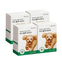 코코다움 다시 폴짝 파우더 강아지 글루코사민 반려견 관절 슬개골 탈구 노견 영양파우더, 4박스 (3+1구성)