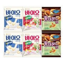 오리온 바이오 생과즙캔디 99g+생우유캔디 99g+통아몬드 90gx각2개(총6개), 6개