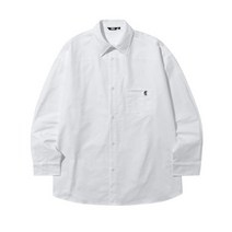 [빠른출고]/트릴리온 시티보이 보트자수 옥스포드 오버핏 셔츠 (WHITE) CITYBOY BOAT OXFORD OVERFIT SHIRT