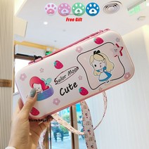 게임기 가방 케이스 닌텐도 스위치용 끈이 있는 귀여운 만화 보관 가방 카와이 여행 보호 케이스 게임 콘솔 박스 쉘 핫, 11 06