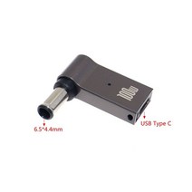 전원연장플러그 Usb 유형 c 6.5x4.4 6.54.4mm 남성 플러그 변환기 100w 노트북 충전 케이블 코드 sony lg 노트북 pc 전원 어댑터 호환 지원