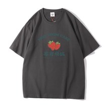 다크그레이반팔티 티셔츠 여름 남성의류 와이드 루즈핏 순면 코튼 트렌드 심플 화이트 상의 A5066P25 4994782451