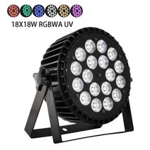 페인트 믹서 Stage Par Light 18x18w RGBWA UV 6in1 알루미늄 Full Color Wall Wash LED 18x12w RGBW 4in1, RGBWA UV+영국 플러그