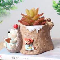ROOGO 루고 화분 고슴도치의 겨울 이야기 독서를 해요
