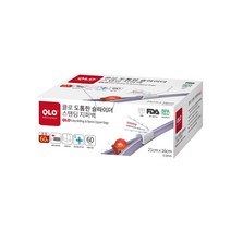 QLO 클로 도톰한 슬라이드 스탠딩 지퍼백, 중(M), 1개