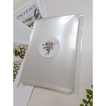 무지엽서 투명opp 비접착봉투(4x6 5x7) 50매 100매, (5x7) 100매