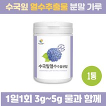 수국 수국잎열수추출분말 수국잎차 수국차 건강식 산수국잎100g, 1개