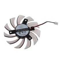 노트북쿨링 거치대 패드 PowerLogic-75MM PLD08010S12H 2 핀 3 쿨러 팬 NVIDIA GeForce GTX 560 Ti R7 MSI, 한개옵션0
