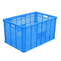 사과박스 배 플라스틱 상자 계육 의류 물류 대형 화물, 570 바스켓 외경：600×400×190파란색