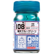 gaianotes 가이아노츠 108 [가이아 컬러 형광 블루그린 15ml 광택], 단일